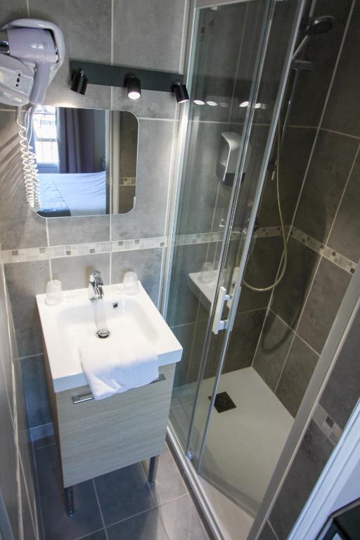 Koupelna v ubytování Hotel De l'Univers