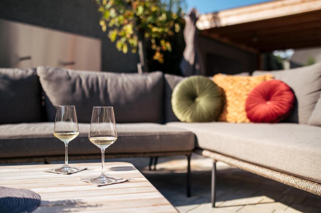 Posezení v ubytování Weingut & Genusshotel Spitalerhof Superior