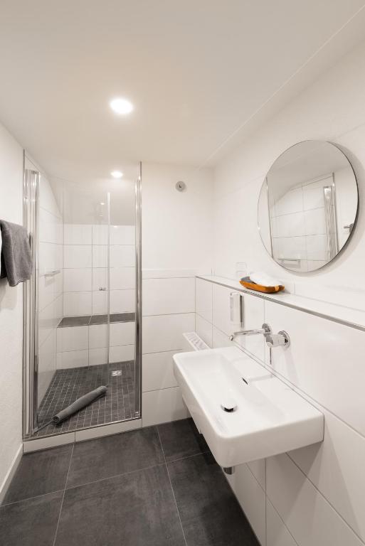 Koupelna v ubytování freistil Boutiquehotel