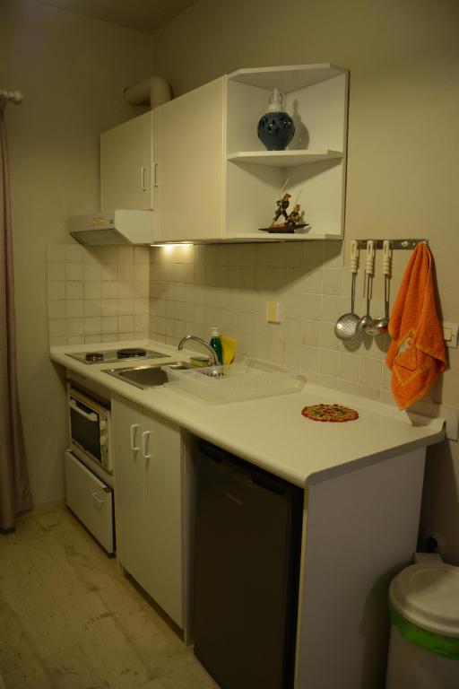 Kuchyň nebo kuchyňský kout v ubytování Thalis Rooms