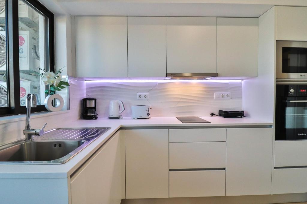 A cozinha ou kitchenette de Janela Mar VIP
