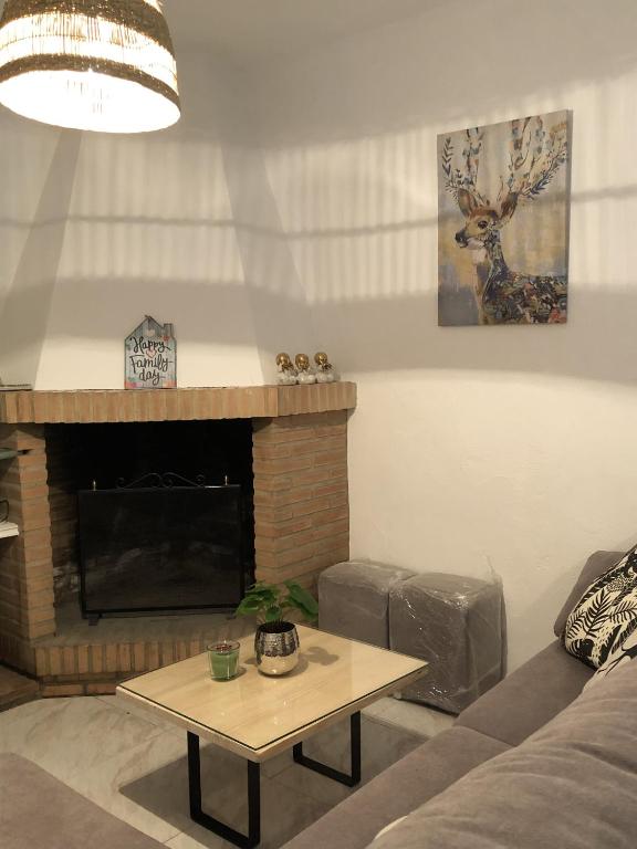 Posezení v ubytování Casa Bheinn