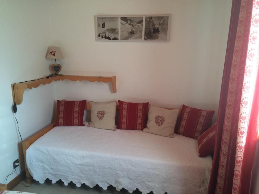 Postel nebo postele na pokoji v ubytování Appartement Le Cembro