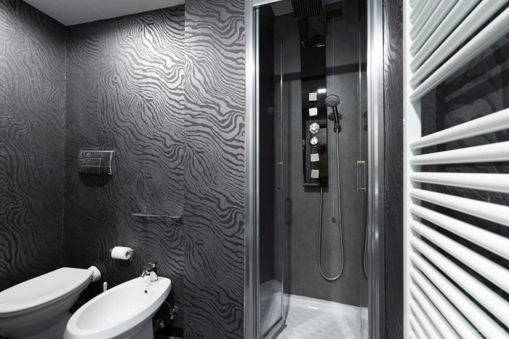 Koupelna v ubytování Hotel Spagna