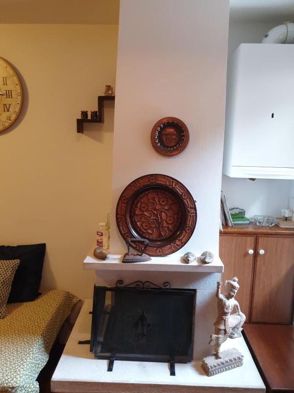Posezení v ubytování Lo chalet Biancaneve