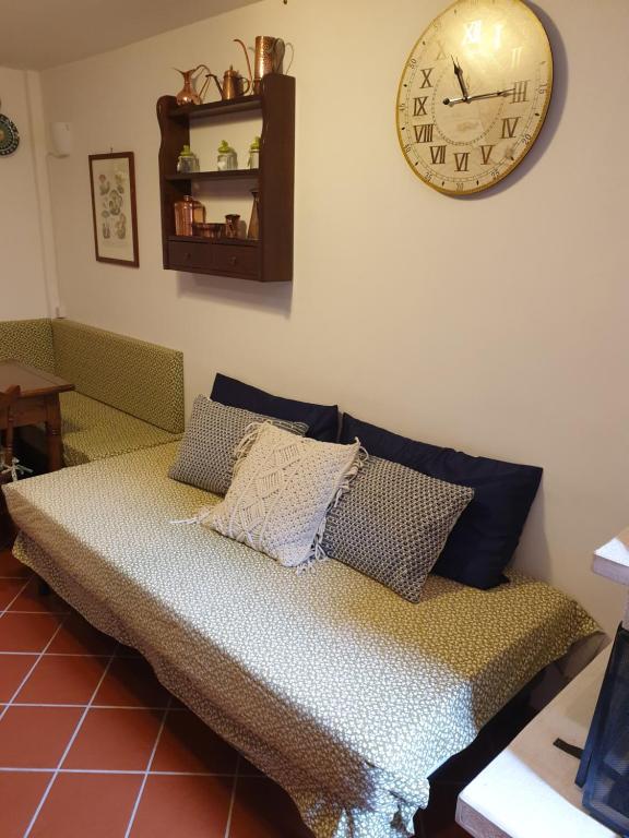 Posezení v ubytování Lo chalet Biancaneve