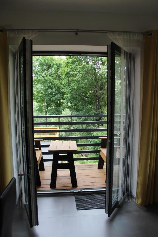 Balkón alebo terasa v ubytovaní Apartamenty Świstak Maciej Dunajczan
