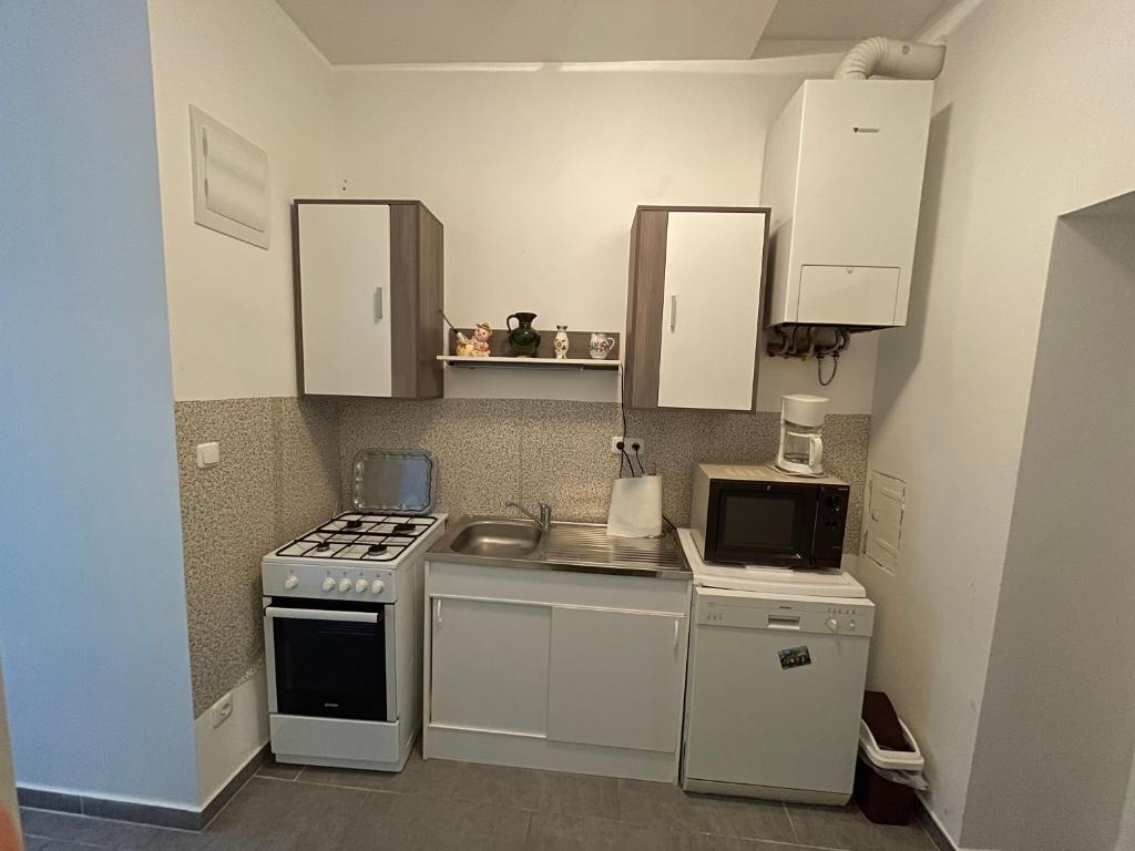 Kuchyňa alebo kuchynka v ubytovaní Apartments Keinergasse 18-contactless check-in!