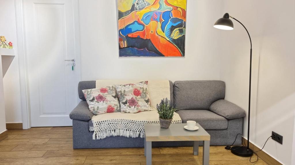 Posezení v ubytování Old Town City Center Apartment