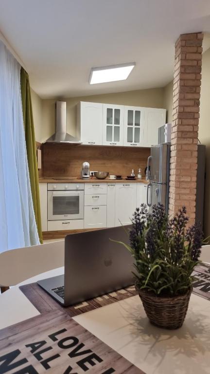 Kuchyň nebo kuchyňský kout v ubytování Old Town City Center Apartment