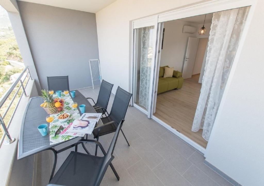Posezení v ubytování Seaview apartments Oscar