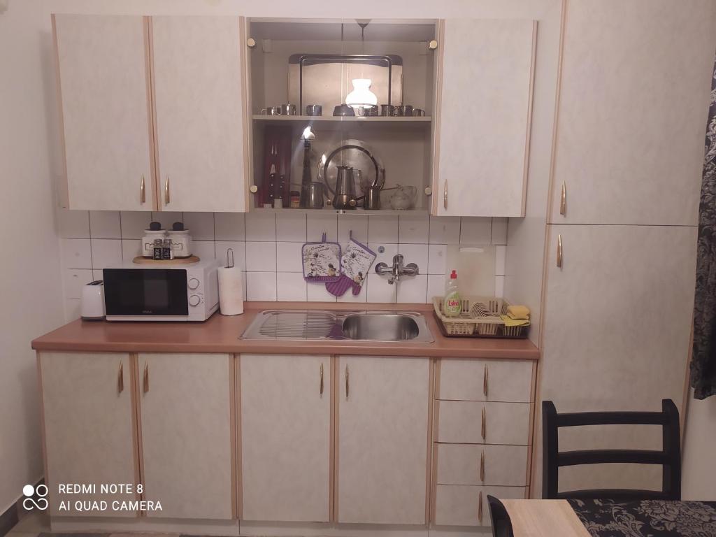 Kuchyň nebo kuchyňský kout v ubytování Apartment Gabi