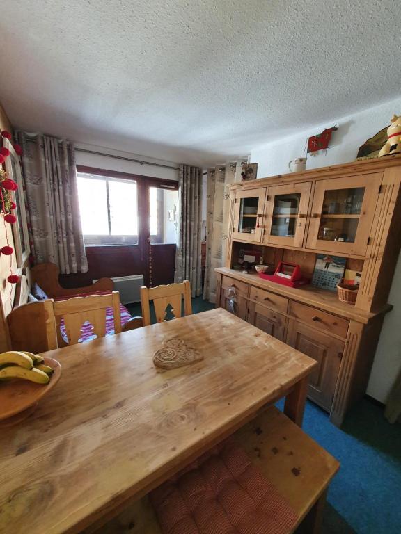 Kuchyň nebo kuchyňský kout v ubytování 2 pièce cabine Val Thorens