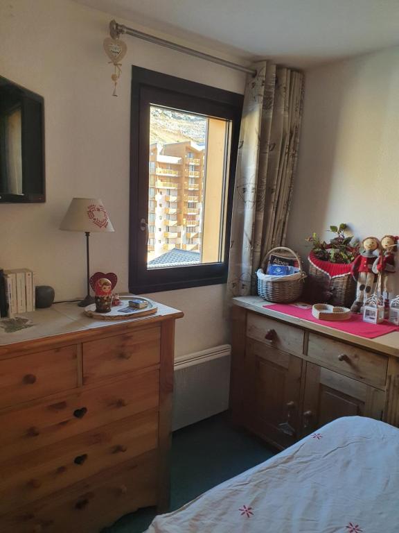 Kuchyň nebo kuchyňský kout v ubytování 2 pièce cabine Val Thorens