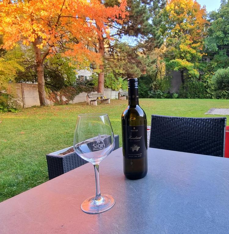 Nápoje v ubytování Appartement avec terrasse