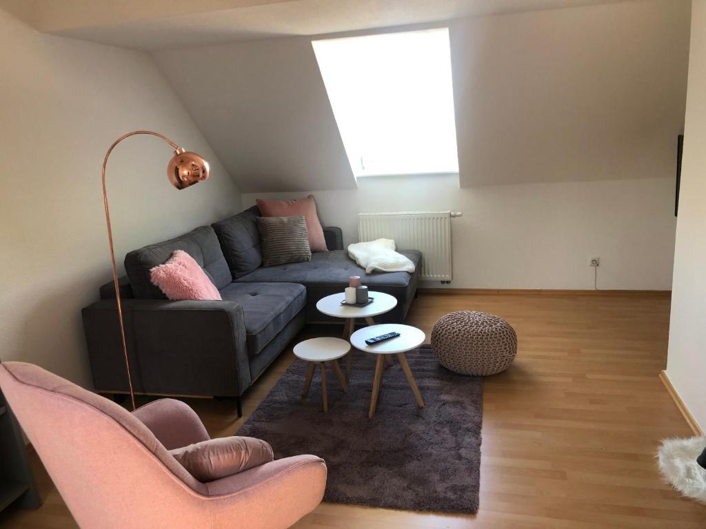 Posezení v ubytování Das Spritzenhaus