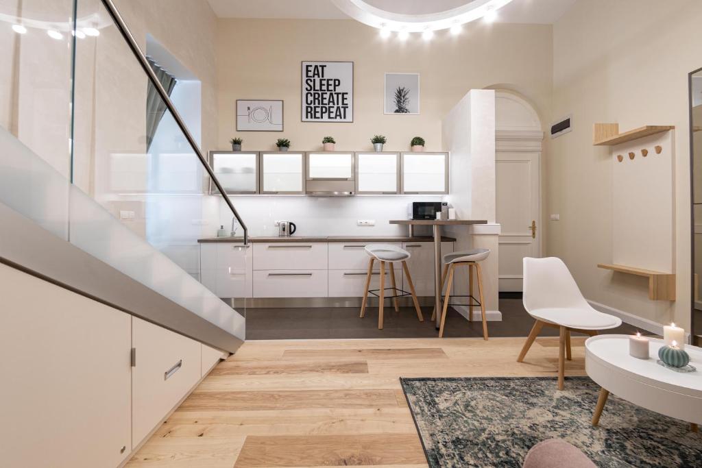 A kitchen or kitchenette at Ozone One Apartment