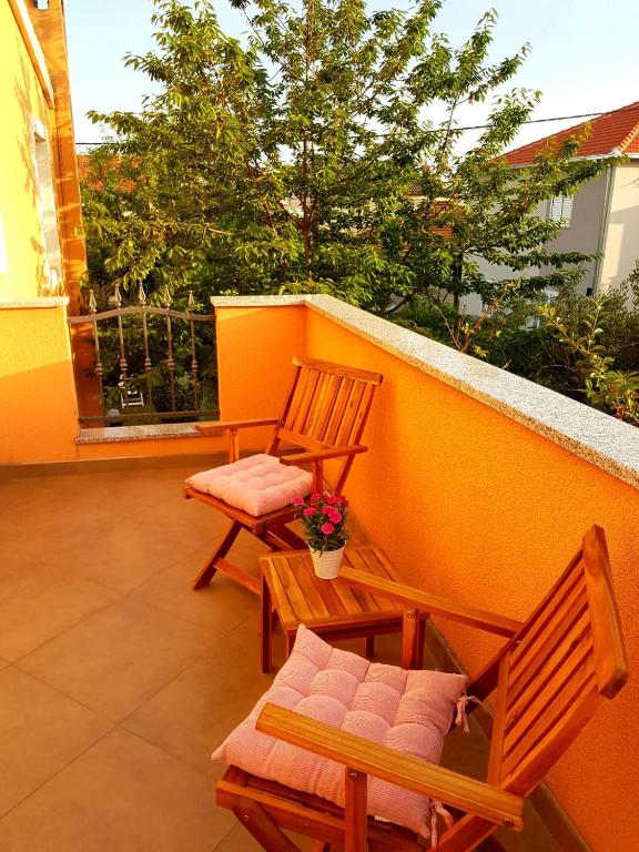 Balkón alebo terasa v ubytovaní Apartman marino
