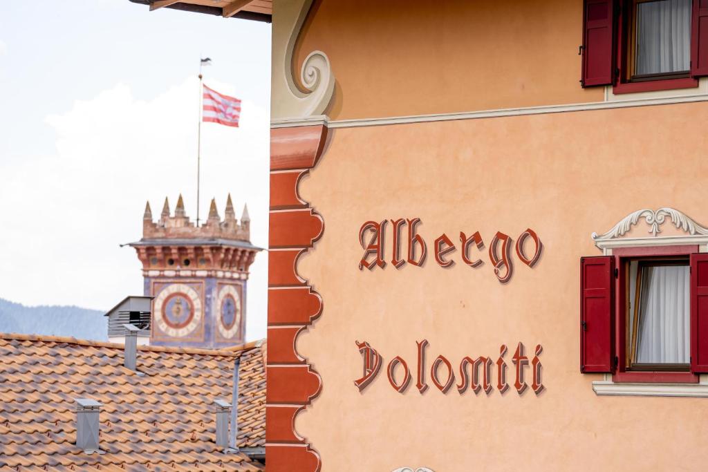 Certifikát, hodnocení, plakát nebo jiný dokument vystavený v ubytování Albergo Dolomiti