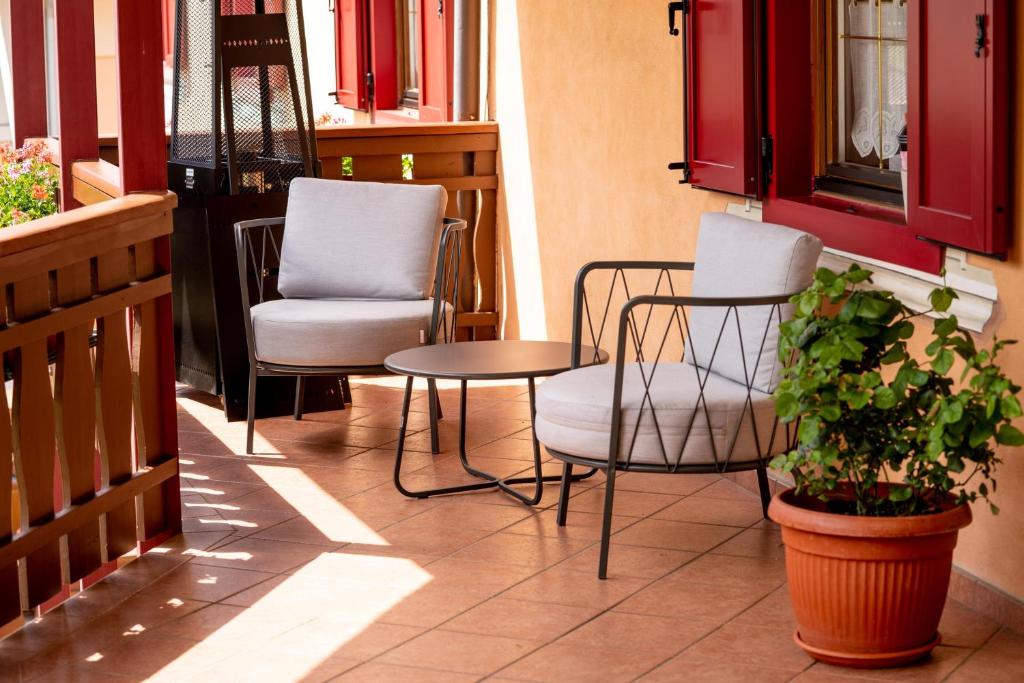 Posezení v ubytování Albergo Dolomiti