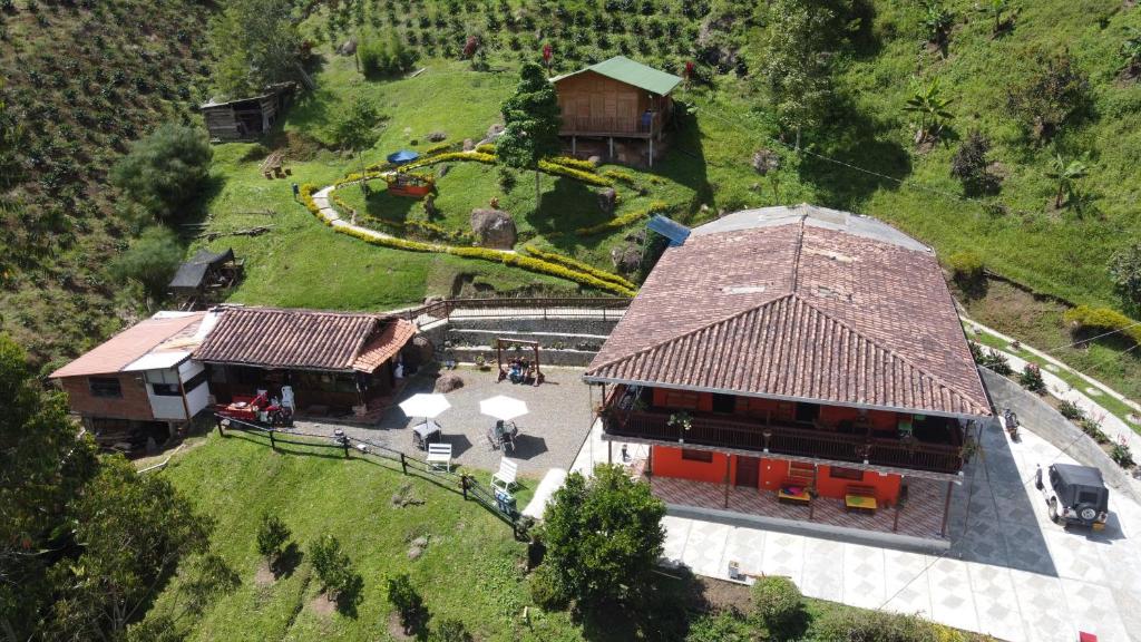 Letecký snímek ubytování Hotel Orillas del Pizano