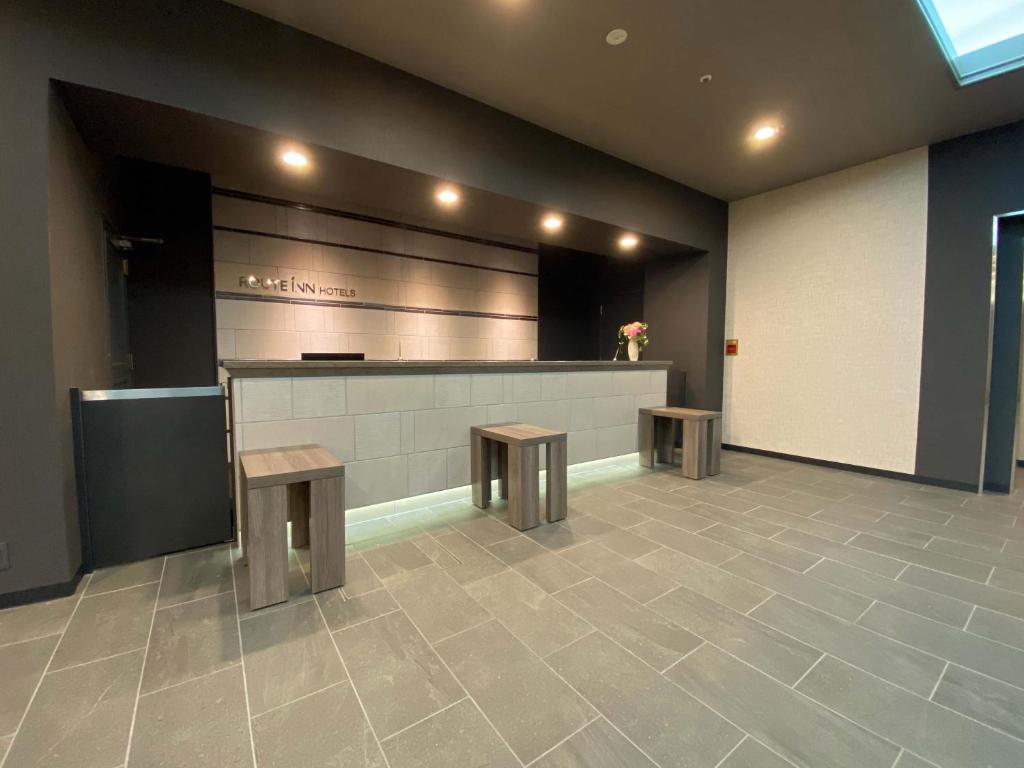 Kuchyň nebo kuchyňský kout v ubytování Hotel Route Inn Matsue