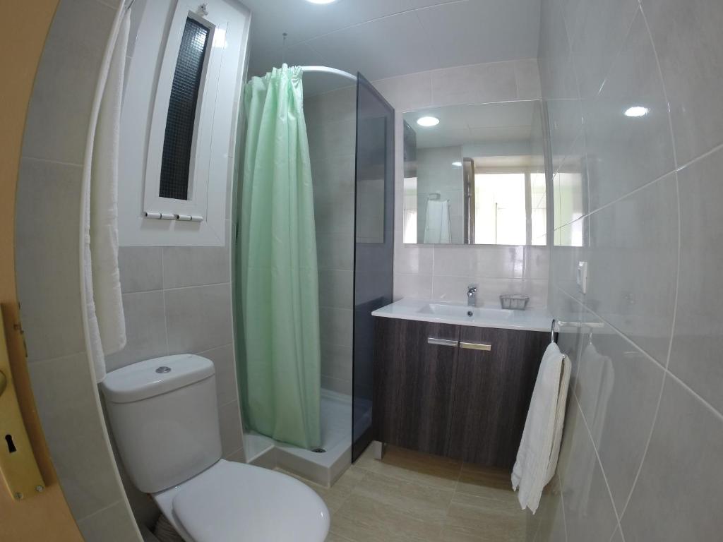Koupelna v ubytování Hostal Julieta