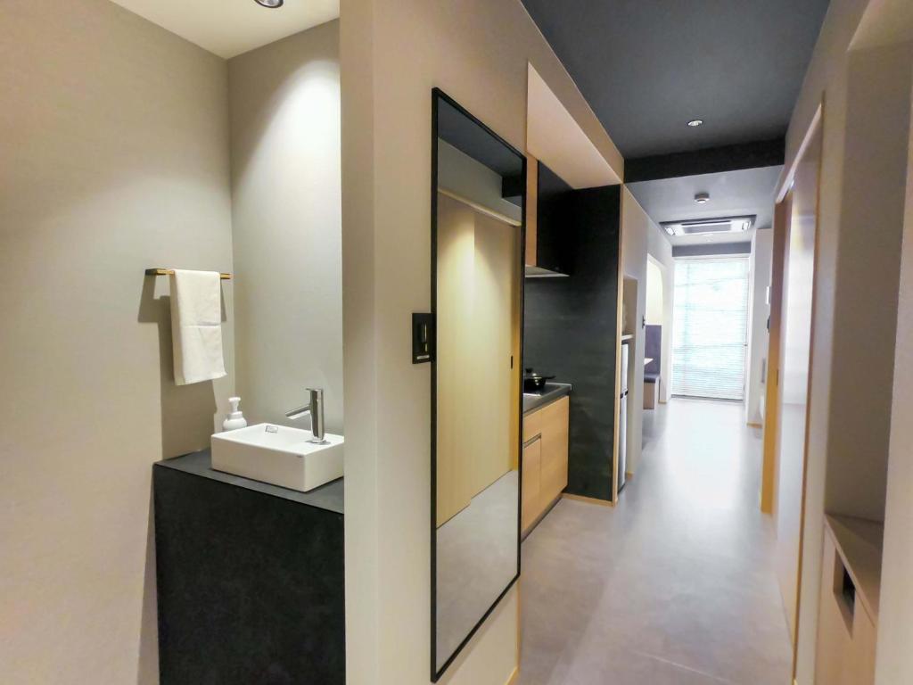 Kuchyň nebo kuchyňský kout v ubytování Hotel S-Presso South