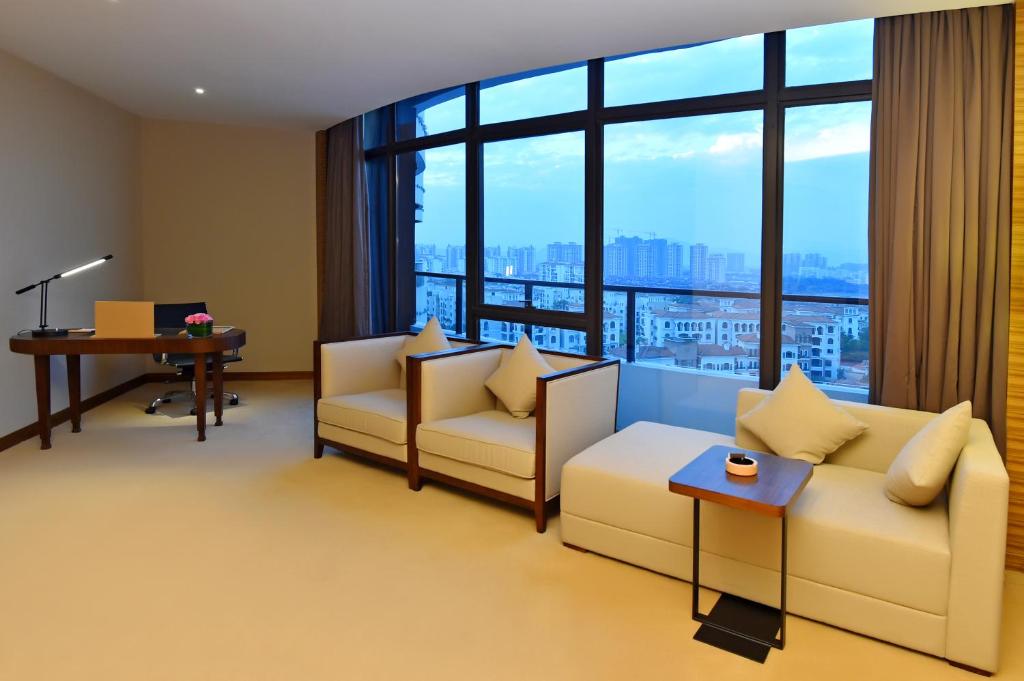 Posezení v ubytování Grand Skylight International Hotel Huizhou