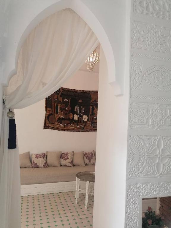 Posezení v ubytování Riad El Arco ROOFTOP POOL & Spa
