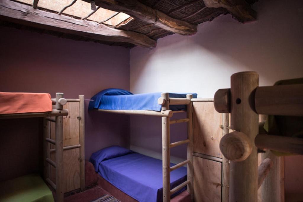 Narivoodi või narivoodid majutusasutuse Aji Verde Hostel San Pedro toas