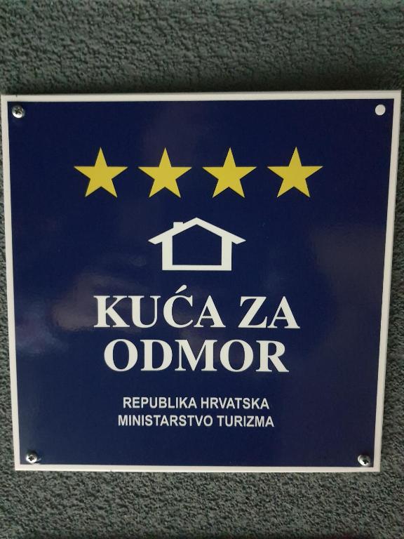 Certifikát, hodnocení, plakát nebo jiný dokument vystavený v ubytování Kuća za odmor Primavera