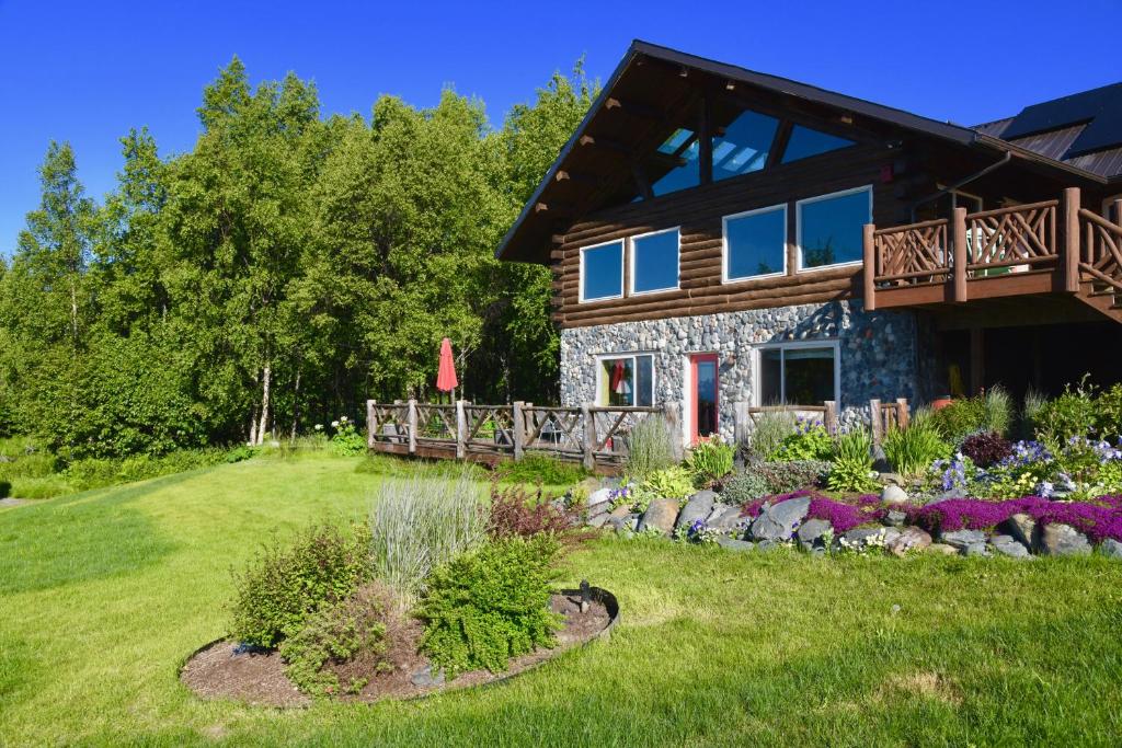 Zahrada ubytování Juneberry Lodge