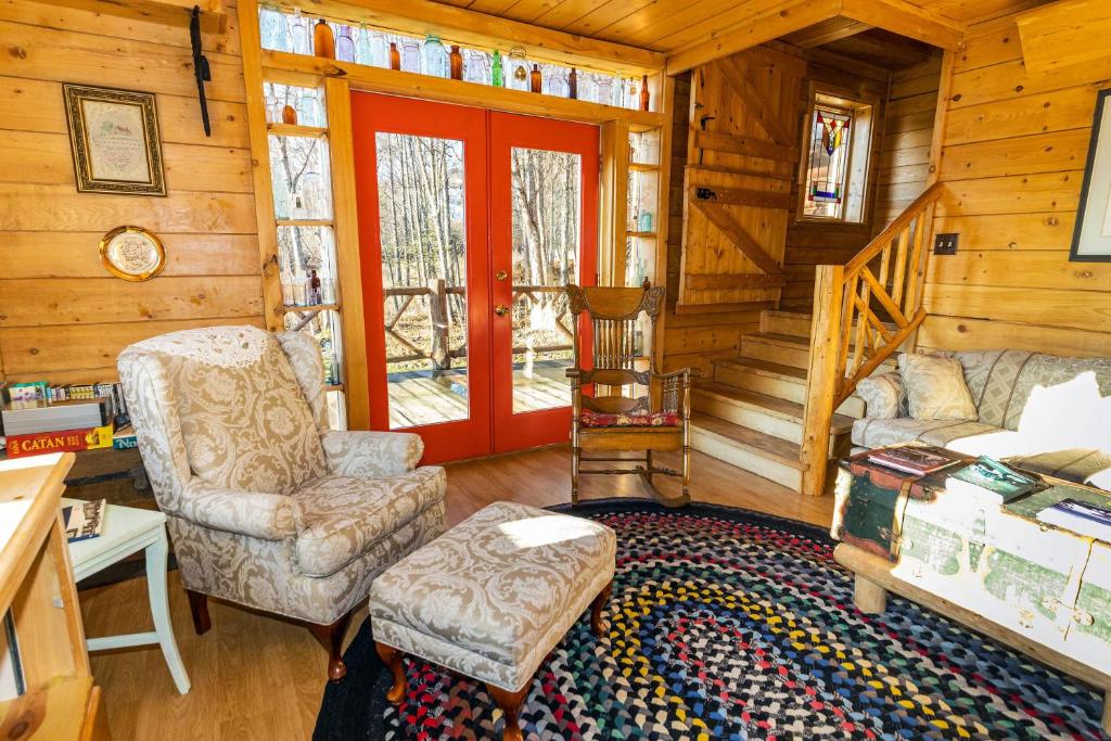 Posezení v ubytování Juneberry Lodge
