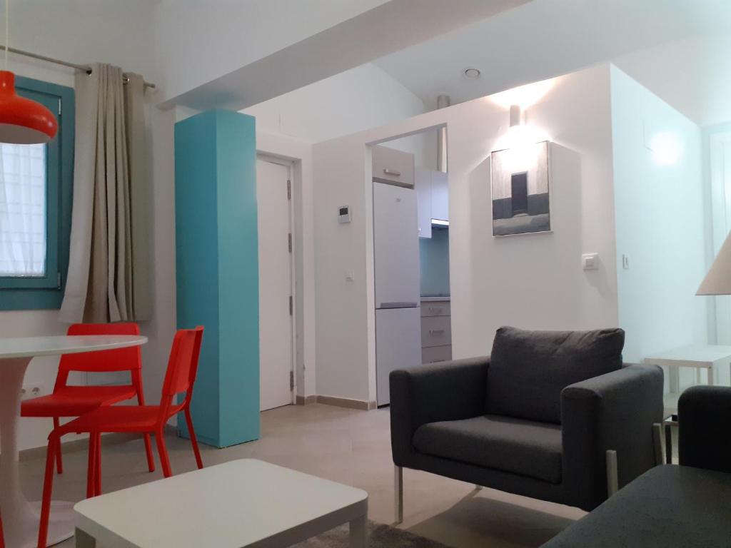 Posezení v ubytování Covadonga 9 Apartments - Triana