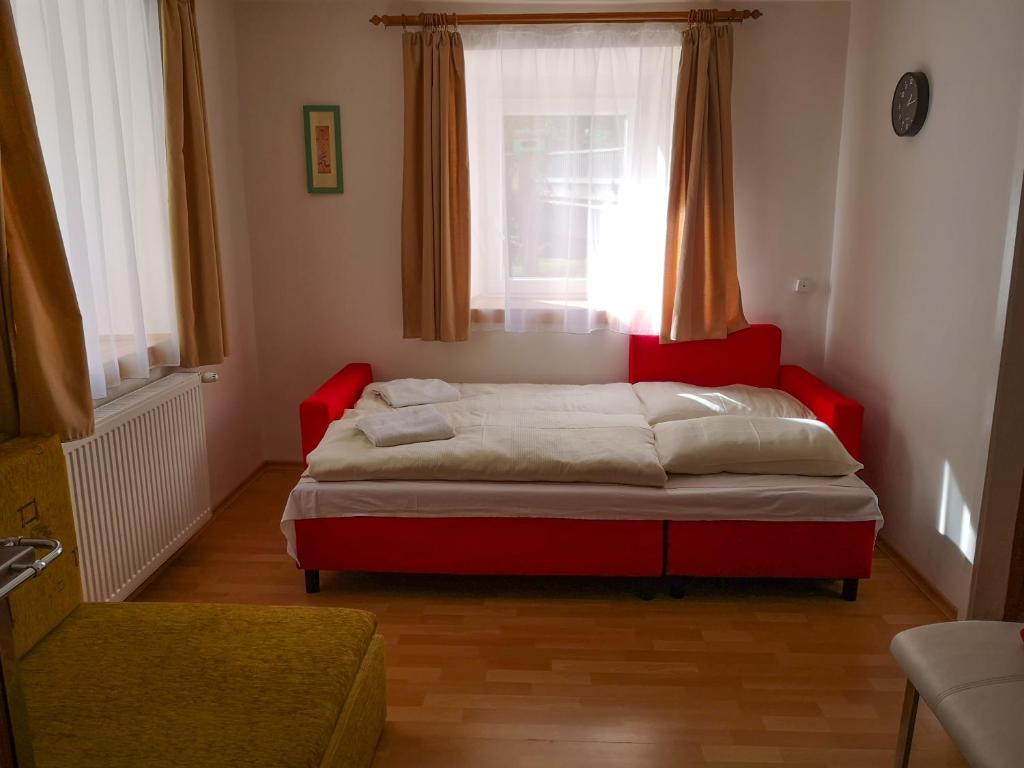 Postel nebo postele na pokoji v ubytování Haus Senna