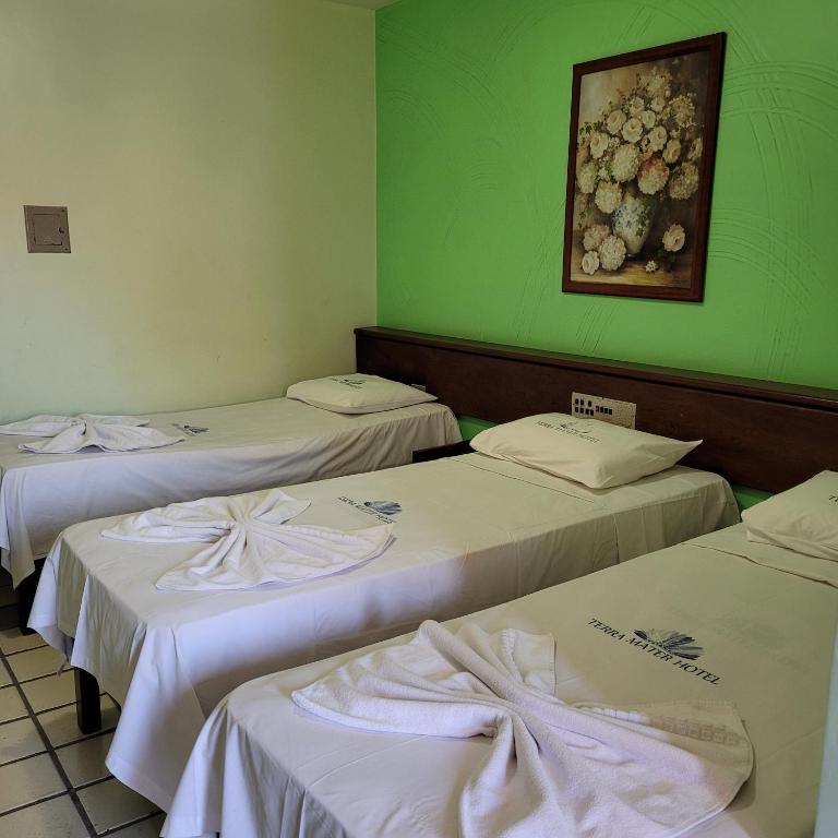 Postel nebo postele na pokoji v ubytování Hotel Terra Mater