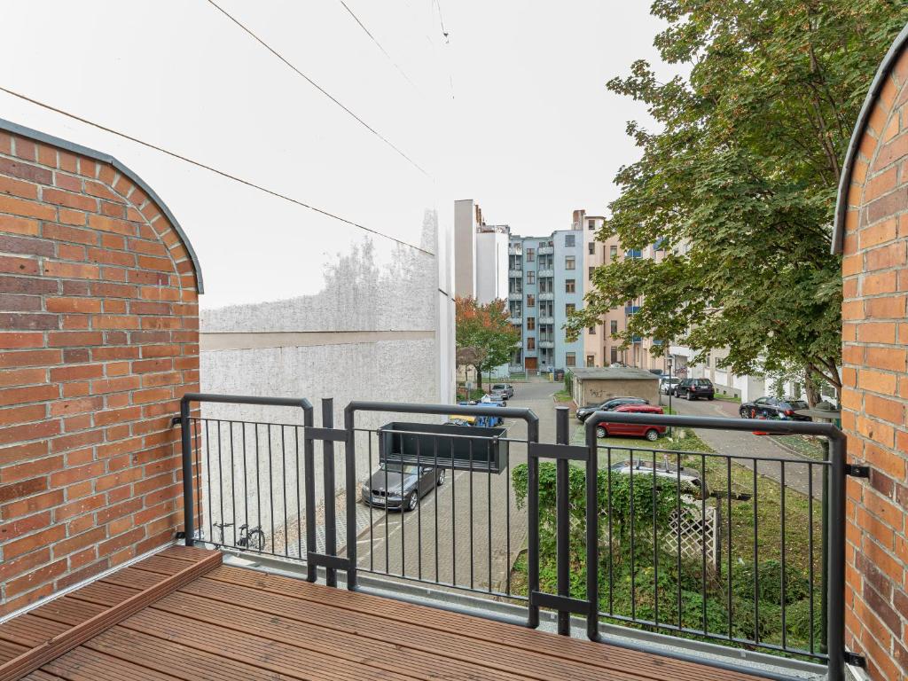 Balkón nebo terasa v ubytování limehome Magdeburg Breiter Weg