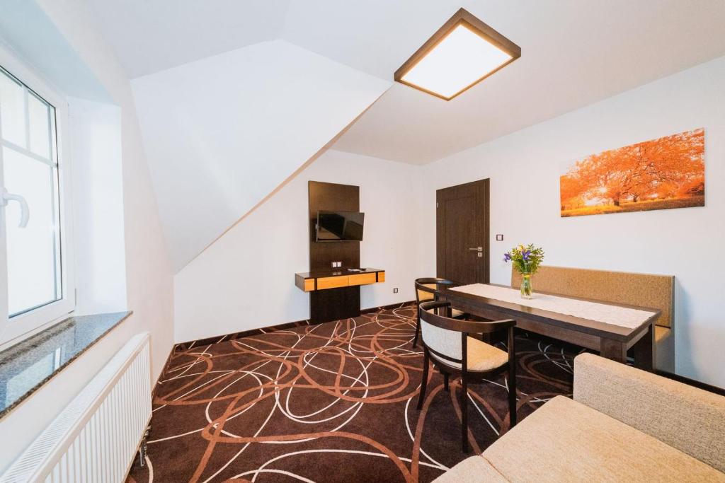 Posezení v ubytování Hotel Hubertus