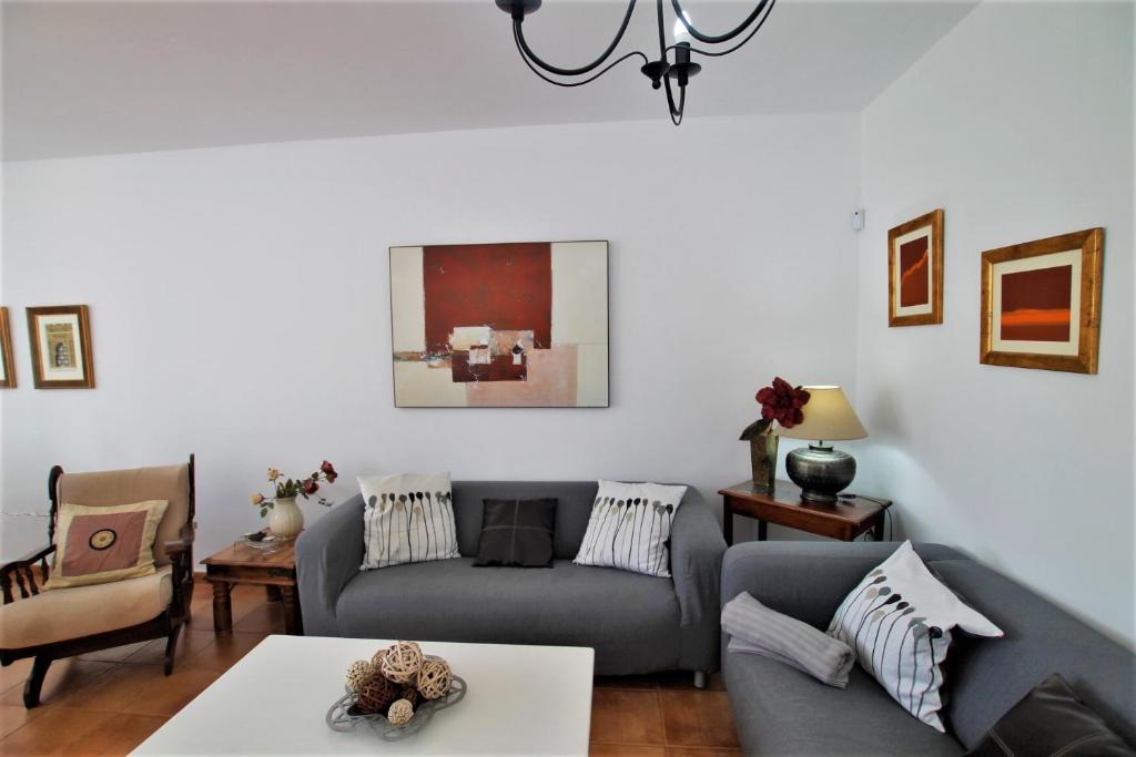 A seating area at Casa El Rincon Azul