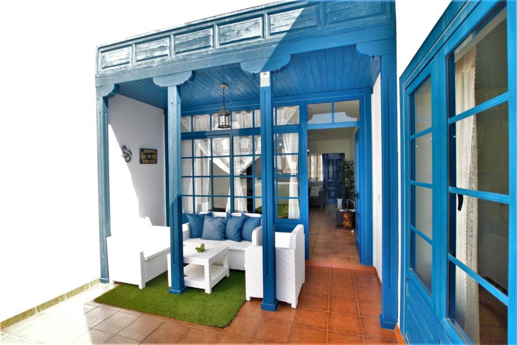 A seating area at Casa El Rincon Azul