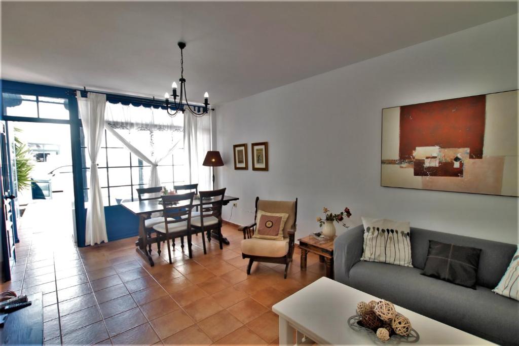 A seating area at Casa El Rincon Azul