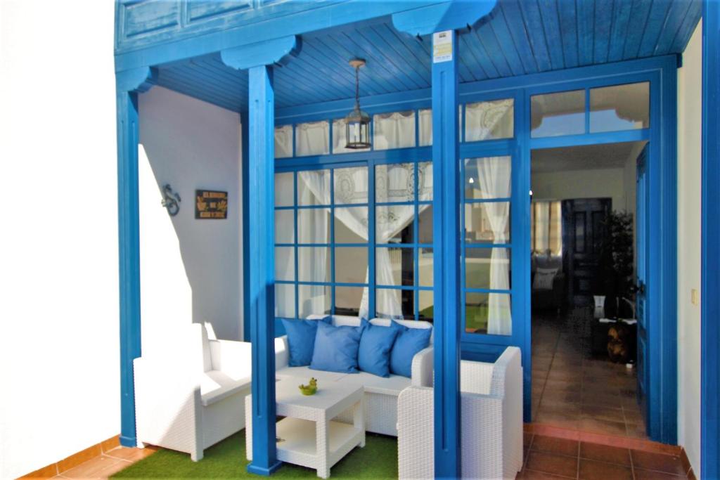A seating area at Casa El Rincon Azul