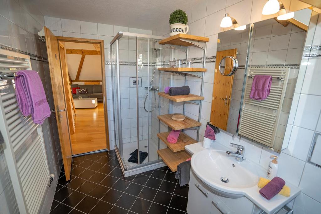 Koupelna v ubytování Apartment Bügl Grond 124