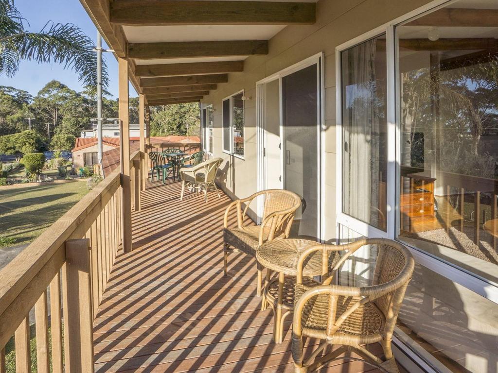 En balkong eller terrasse på Summer Beach House