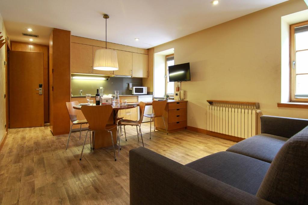 Kuchyň nebo kuchyňský kout v ubytování Apartaments Vall de Núria