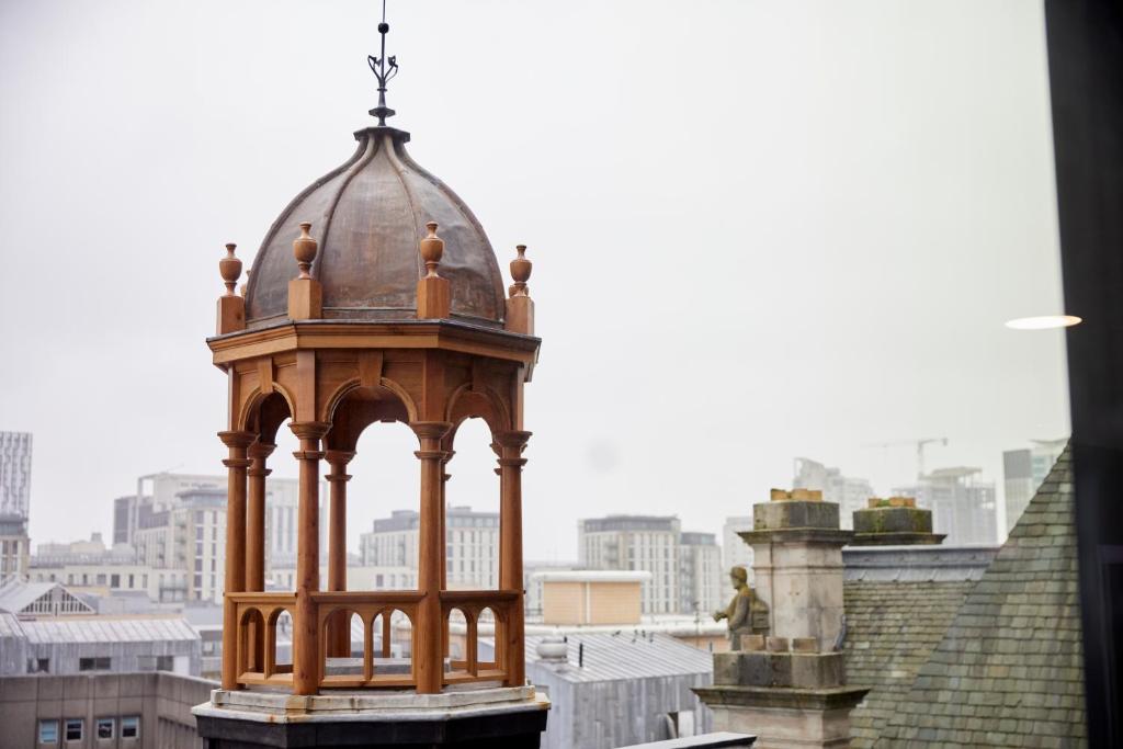 a gazebo on the roof of a building at The Parkgate Hotel in Cardiff