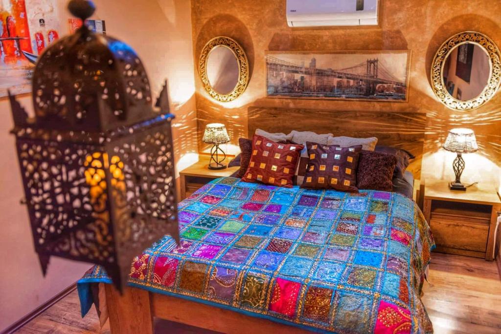 Postel nebo postele na pokoji v ubytování Pansion Bubamara Mostar