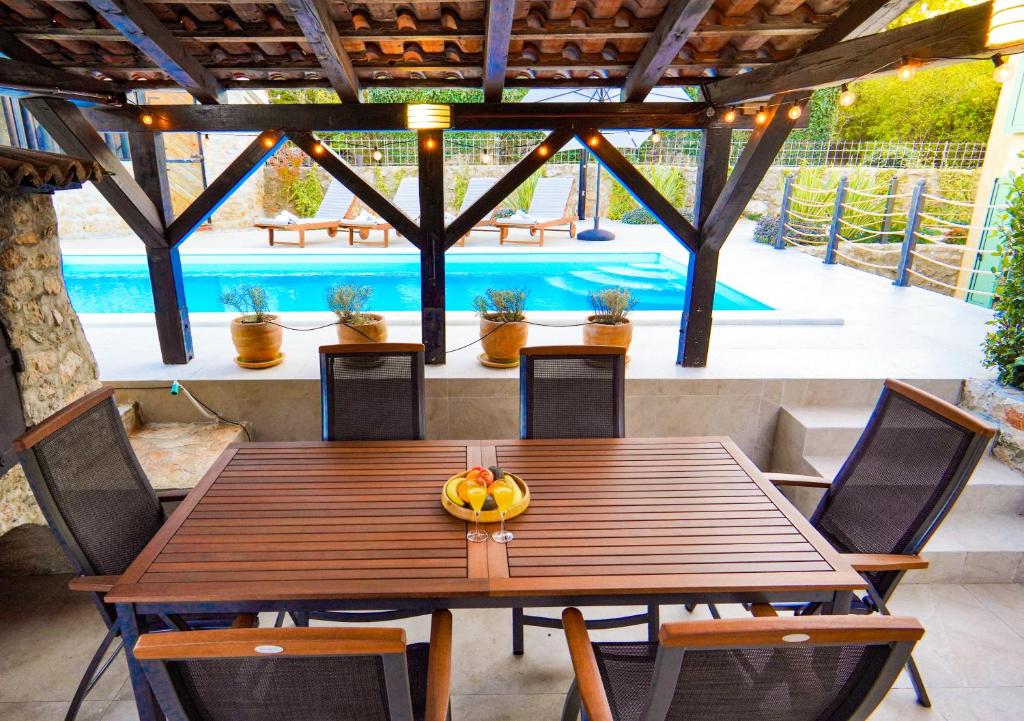 Bazén v ubytování Holiday Home Nika nebo v jeho okolí