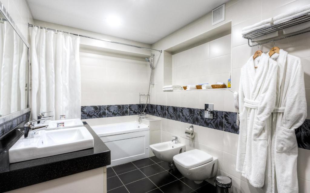 Koupelna v ubytování Hotel Buryatia